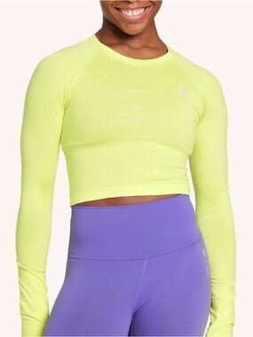 BNWT Lululemon x Peloton Swiftly Tech Cropped Long-Sleeve Shirt 2.0 Size4